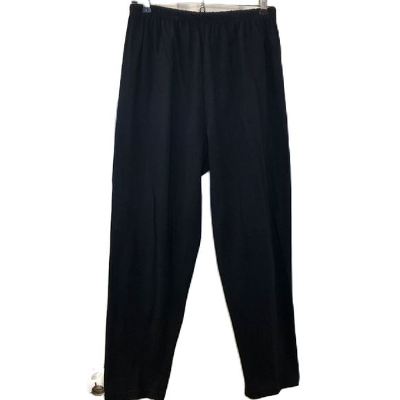 Vintage 1990s EZL Women's Black Painted Mayan Aztec Style Top and Pants Set - Picture 4 of 12